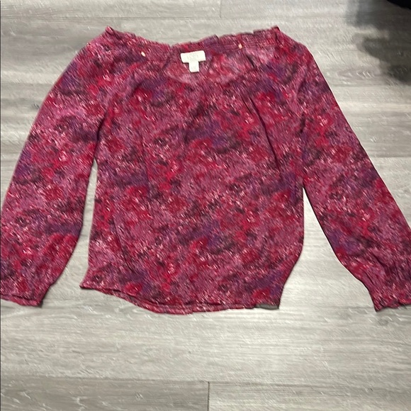 M129 Women's Red and Purple Top - Picture 1 of 3